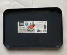 Image of SmartStore Compact M Medium Lid Storage Box Black Plastic 29 x 20 x 2.5cm
