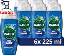 Image of Radox Mineral Therapy Feel Awake 2-In-1 Body Wash & Shampoo Showe 6x 225ml