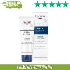 Image of Eucerin Urea Repair Face Cream Night 5% Urea 50ml 100% ORIGINAL ⭐⭐⭐⭐⭐