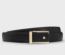 Image of Hugo Boss Womens Carmen-a Leather Belt Black 80-30 Fits 28” Brand New