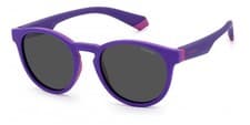 Image of Polaroid PLD 8048/S JUNIOR LILAC VIOLET/GREY 45/18/130 unisex Sunglasses