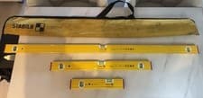 Image of ⭐️STABILA Pro Set 80 Asm Magnetic Spirit Levels 30/60/120CM with Case 4 Pieces⭐️