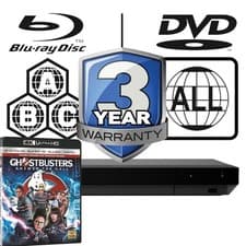 Image of Sony Blu-ray Player UBP-X700K All Zone Code Free MultiRegion 4K & Ghostbusters