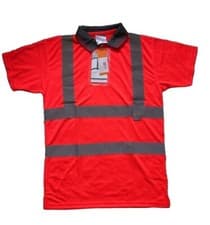 Image of Portwest S477 Hi-vis Polo Shirt Red Size S