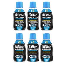 Image of Buster Bathroom Plughole Unblocker Fast Powerful Clear 300ml - Pack of 6