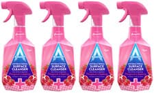 Image of 4x Astonish Antibacterial Surface Cleaner Spray 750ml - Pomegranate & Raspberry