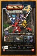Image of 2006 Digimon World 4 Gamecube PS2 Xbox Print Ad/Poster Video Game Promo Art 00s
