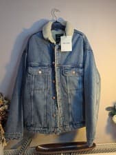 Image of Only & Sons Sherpa Denim Jacket. Large. Brand New With Tag Original Price £65