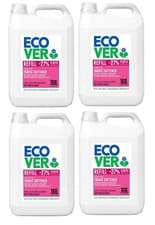 Image of 4 x Ecover Fabric Softener Conditioner Apple Blossom & Almond Fragrance 5 Litre