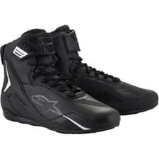 Image of Alpinestars Faster-4 Riding Motorcycle Motorbike Urban Road Shoes - Black