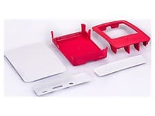Image of RPI OFFICIAL CASE V2 FOR PI 3 (RED/WHITE) Accessories: Housing Color: White, ...