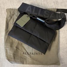 Image of AllSaints Black Ezra Crossbody Bag