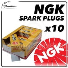 Image of 10x NGK SPARK PLUGS Part No. BPR4FS-15 Stock No. 2727 New Genuine NGK SPARKPLUGS