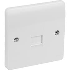 Image of MK Logic Plus 1-Gang Master Telephone Socket Outlet White Moulded K422WHI #254