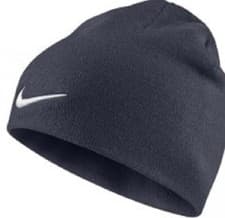 Image of Nike Beanie Warm Winter Knitted Hats Cap TEAM PERFORMANCE Black Navy