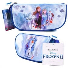 Image of Disney Frozen II Pencil Case "Trust Your Journey" with Glitter & Snowflake Zip
