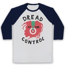 Image of DREAD AT THE CONTROL UNOFFICIAL DJ MIKEY STRUMMER 3/4 SLEEVE BASEBALL TEE
