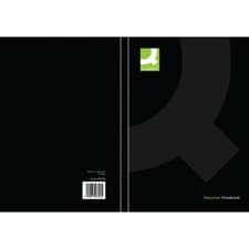 Image of Q-Connect Hardback Casebound Notebook A5 Black (Pack of 3) KF03726