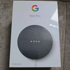 Image of Google Nest Mini 2nd Generation Smart Speaker - Charcoal - Brand New Sealed