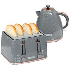 Image of HOMCOM Kettle and Toaster Set 1.7L Fast Boil Kettle & 2 Slice Toaster Set