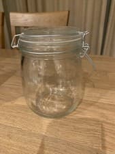 Image of 1 Litre Clip Top Kilner Jars – 8 Available. Brand-New.