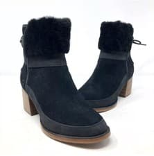 Image of UGG KIRKE BLACK WOMEN BOOTS SUEDE US 9 /UK 7/EU 40