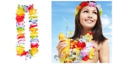 Image of Hawaiian Hawaii Lei Garland Flower Necklace Fancy Dress Beach Party Hula Aloha