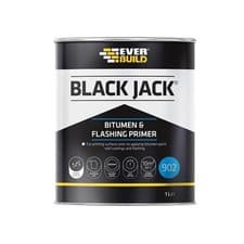 Image of Everbuild Sika Black Jack® 902 Bitumen & Flashing Primer 1 litre EVB90201