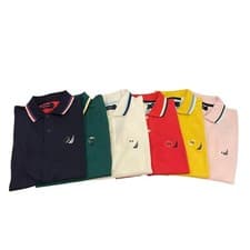 Image of Nautica Men's Breathable Moisture Wicking Classic Fit Tipping Performance Polo