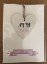 Image of Widdop Greeting Card with Star Plaque - LOVE YOU GRANDMA