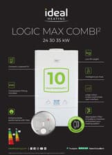 Image of Ideal Logic Max Combi2 C30 30kW Gas Combi Boiler Only 1299£ INC VAT