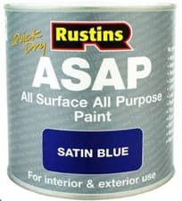 Image of Satin Finish All Purpose All Surface Paint Rustins ASAP - All Colours All Sizes