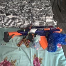 Image of Nerf Elite Rapidstrike CS-18 Modded (2x 9.6mAh batteries) and EXTRA ammunition