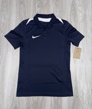 Image of Nike Academy Pro Dri Fit Polo Shirt Navy Football Golf Training Tee Mens Small