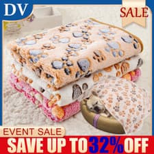 Image of Large Pet Blankets NEW Washable Soft Dog Cat Warm Fleece Blanket Puppy Blankets