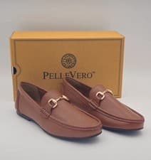 Image of Men’s Pelle Vero Italy Genuine full grain Leather Shoes UK Size 8 RRP €175