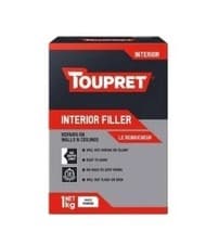 Image of Toupret Interior Filler 1kg, 2kg powder or 1.5kg ready mixed.