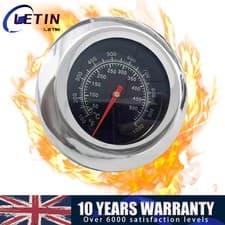 Image of Stainless Steel BBQ Smoker Grill Thermometer Precise Temperature Gauge 1000°F