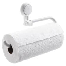Image of Suction Cup Paper Towel Holder No Drilling Reusable Roll Rack Kitchen