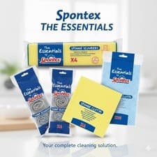 Image of The Essentials by Spontex All Purpose Cloths Sponges Scourers