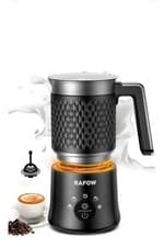 Image of RAFOW Milk Frother Electric 4 in 1-Automatic Milk Steamer 300ml, Hot & Cold Milk