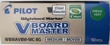 Image of Pilot V Board Master S Bullet Chisel Whiteboard Marker Pens & Refill Cartridges