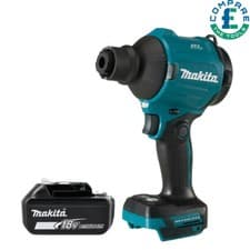 Image of Makita DAS180 18V LXT Cordless Brushless Dust Blower With 1 x 5.0Ah Battery
