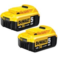 Image of Genuine Dewalt DCB184 18V XR LI-ion 5.0Ah Slide Battery *TWIN PACK*