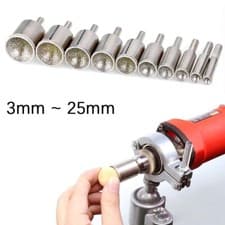 Image of 3mm-25mm Fine/Coarse Diamond Burr Grinding Bit Cylinder Concave for Bead Shaping