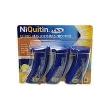 Image of NiQuitin Mini Citrus 4mg Lozenges Nicotine 3 X 20 Lozenges 60 Total EXP 04/27 ✅️