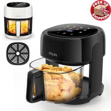 Image of 1800W 5L Air Fryer Cooker Oven Frying LCD Digital Kitchen Glass fryer Oil Free
