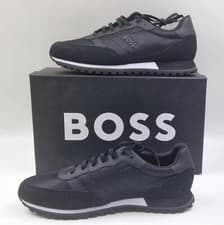Image of Hugo Boss Parkour Runner Mens Black Low Trainers New