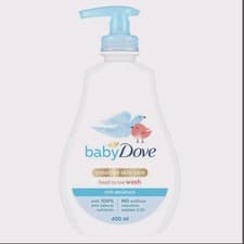 Image of 2 X Baby Dove Sensitive Skin Care Head to Toe Wash 400ml Free Delivery UK 🇬🇧