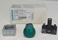 Image of ✅ Siemens Green Indicator Light - 3SB3 644-6BA40
